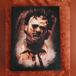 Leather face portrait